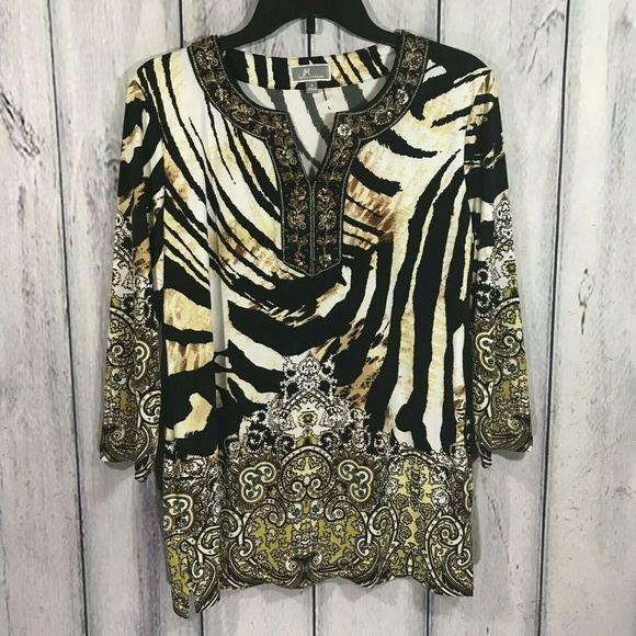 jm collection tunic tops